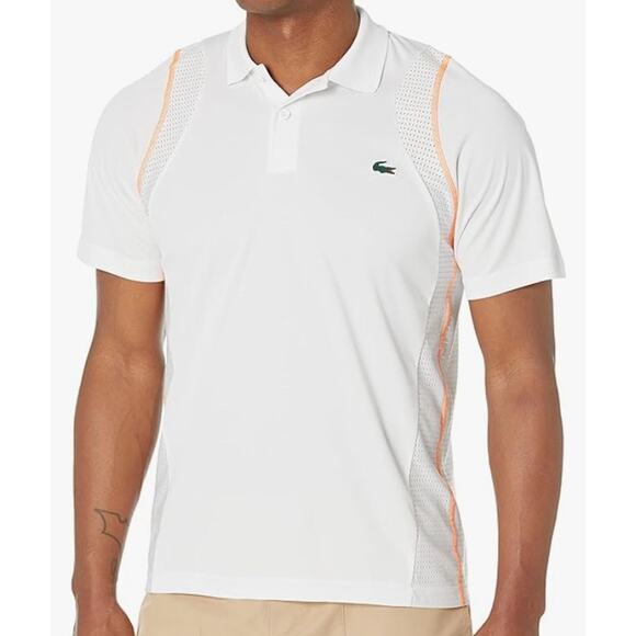 Lacoste Men's Regular Fit Heritage Ultra Dry Polo Shirt White XL